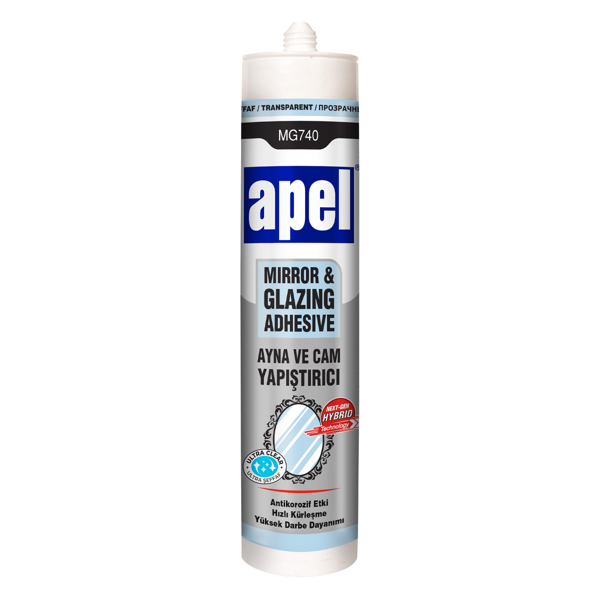 APEL Mirror & Glazing Adhesive - Transparent