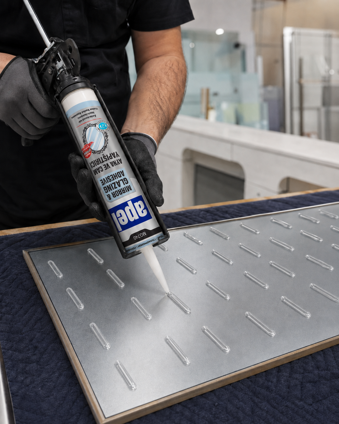 APEL Mirror & Glazing Adhesive - Transparent