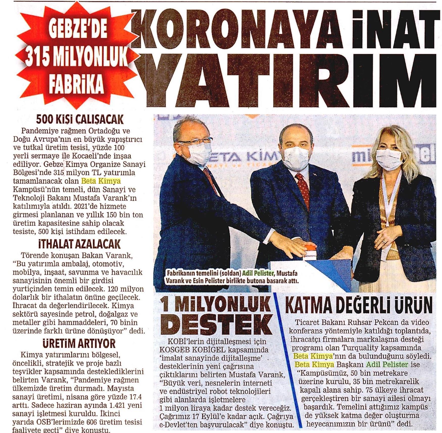 Koronaya İnat Yatırım