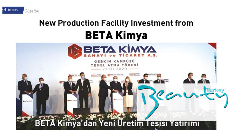 Beta Kimya'dan Yeni Üretim Tesisi Yatırımı