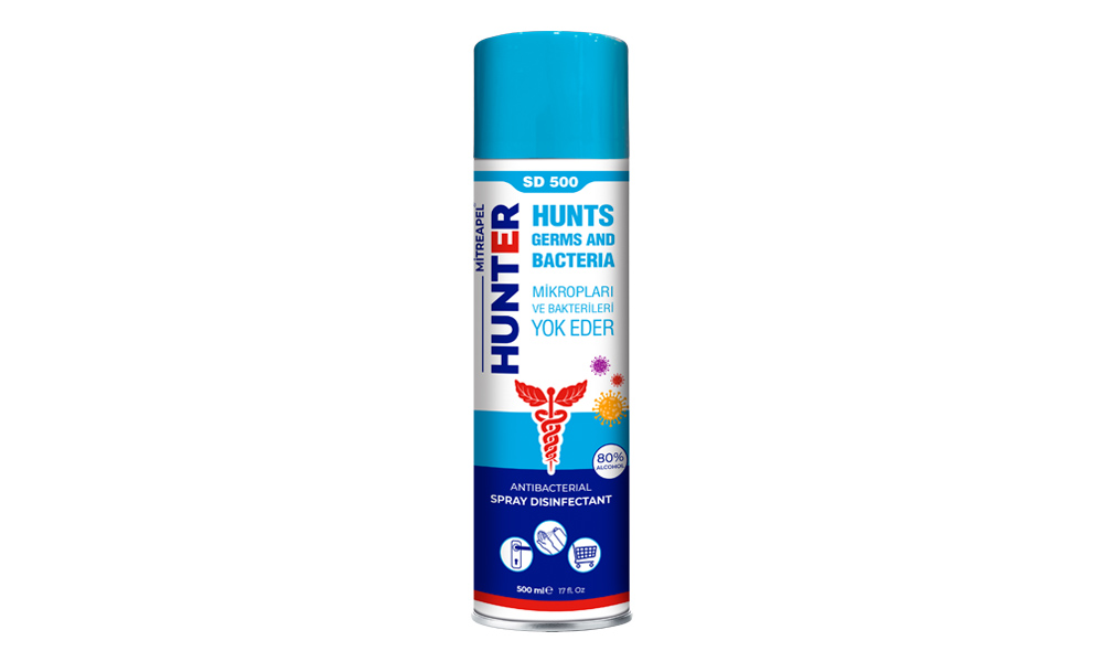 Mitreapel Hunter Antibakteriyel Sprey Dezenfektan 500 ml