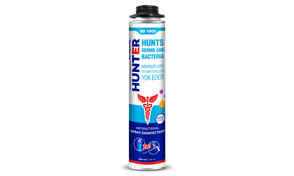 Mitreapel Hunter Antibakteriyel Sprey Dezenfektan 1000 ml